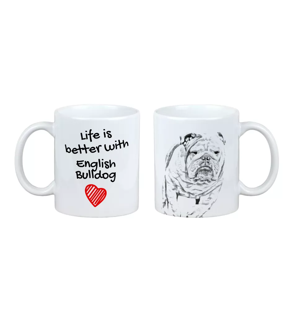 Bulldog, English Bulldog, British Bulldog - cup with a dog, cup with a photo, personalized gift from the Art-Dog brand