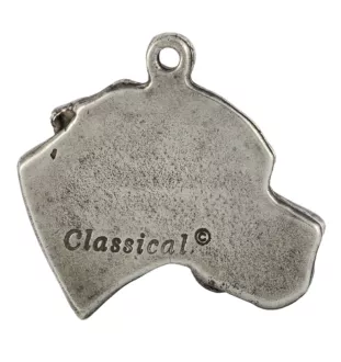 Pointer anglais I - Collier de chien dans une boîte cadeau, médaillon argenté pour fan de chien, pendentif remarquable de la marque Art-Dog