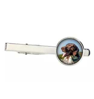 Pointer anglais - pince à cravate, accessoire, bijou pour tenue de soirée de la marque Art-Dog