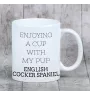 English Cocker Spaniel - cup with a geometric dog image and the inscription Art-Dog