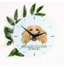 English Cocker Spaniel - geometric wall clock with a picture and the brand name Art-Dog