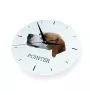 Pointer anglais - horloge murale géométrique avec photo et logo de la marque Art-Dog