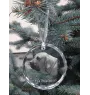 Fila Brasileiro - boule de Noël en cristal avec une photo, photo de chien dans le cristal, décoration personnalisée pour sapin de Noël de la marque Art-Dog