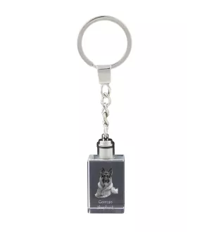 Berger allemand, Berger d'Alsace, Berger alsacien - Porte-clés en cristal avec photo de chien, porte-clés lumineux, cadeau unique de la marque Art-Dog