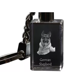 Berger allemand, Berger d'Alsace, Berger alsacien - Porte-clés en cristal avec photo de chien, porte-clés lumineux, cadeau unique de la marque Art-Dog