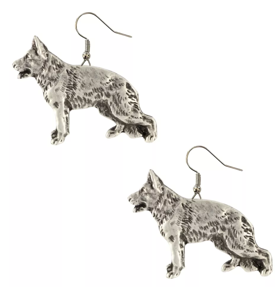 Berger allemand, Berger d'Alsace, Berger alsacien II - boucles d'oreilles pendantes avec des chiens, bijoux charmants pour maman de chien, cadeau pour fille de la marque Art-Dog