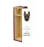 German Shepherd Dog, Alsatian Wolf Dog I - geometric box with a picture and inscription for wine by Art-Dog