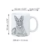 German Shepherd Dog, Alsatian Wolf Dog - cup with a dog, cup with a photo, personalized gift from the Art-Dog brand