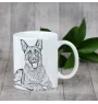 German Shepherd Dog, Alsatian Wolf Dog - cup with a dog, cup with a photo, personalized gift from the Art-Dog brand