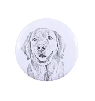 Golden Retriever - badge avec votre chien, ajoutez votre propre photo, marque Art-Dog