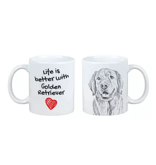 Golden Retriever - tasse avec chien, tasse avec photo, cadeau personnalisé de la marque Art-Dog