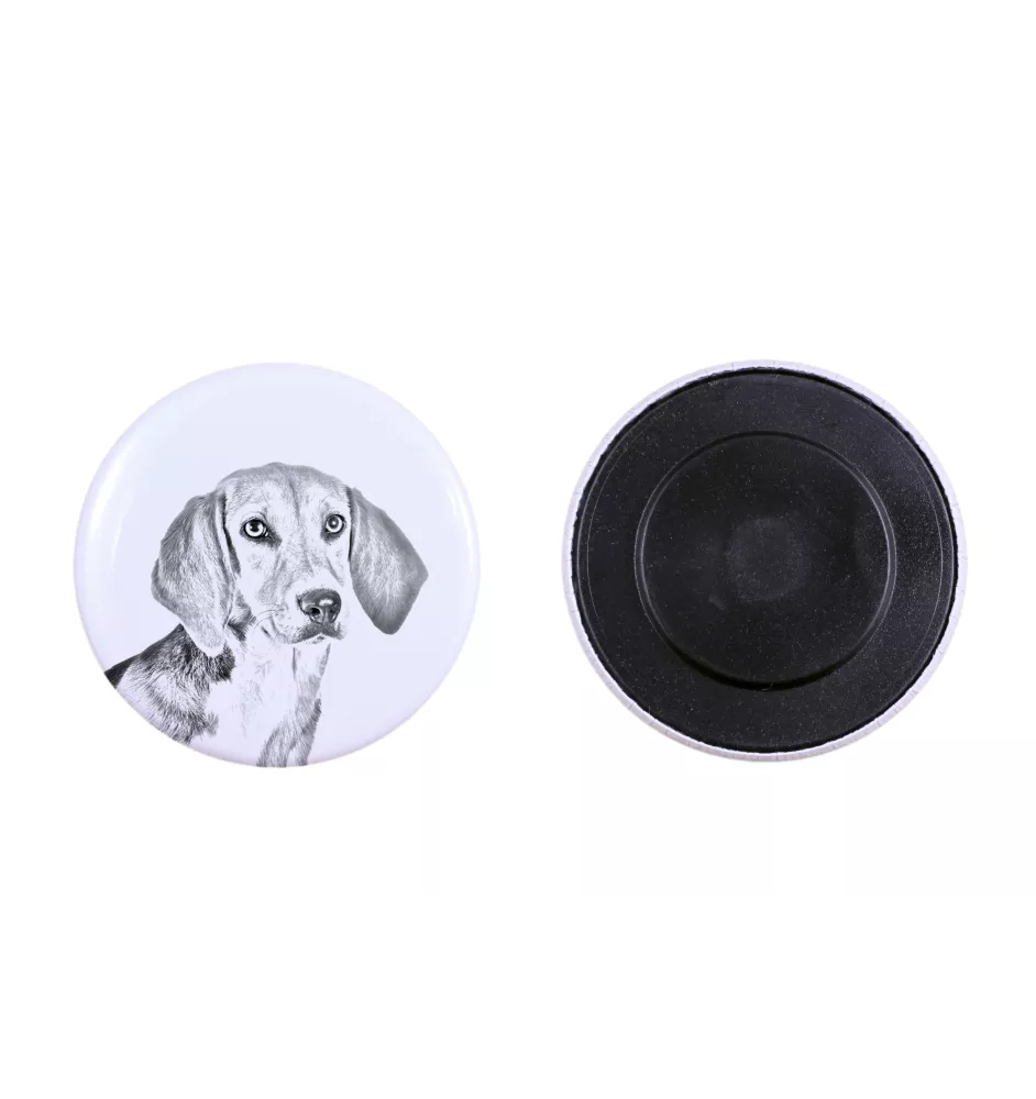 Harrier - magnet with a dog's pupil, exceptionally light, strong magnet, handmade product by the Art-Dog brand