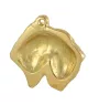 Soft-coated Wheatan Terrier  - keychain and necklace with a dog in a box, high-quality gold-plated product, Art-Dog brand