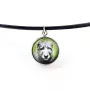 Lévrier irlandais, Irish wolfhound - collier pendentif avec votre photo, fait main, bijoux de la marque Art-Dog