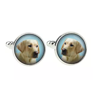 Labrador Retriever, retriever du Labrador I - Boutons de manchette et cravate avec votre photo, accessoire de costume, bijoux pour hommes de la marque Art-Dog.