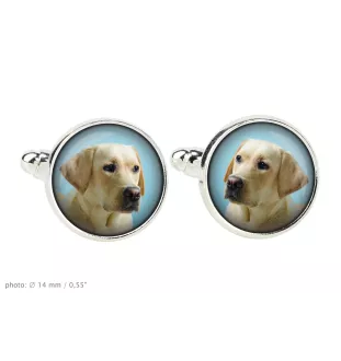 Labrador Retriever, retriever du Labrador I - Boutons de manchette et cravate avec votre photo, accessoire de costume, bijoux pour hommes de la marque Art-Dog.