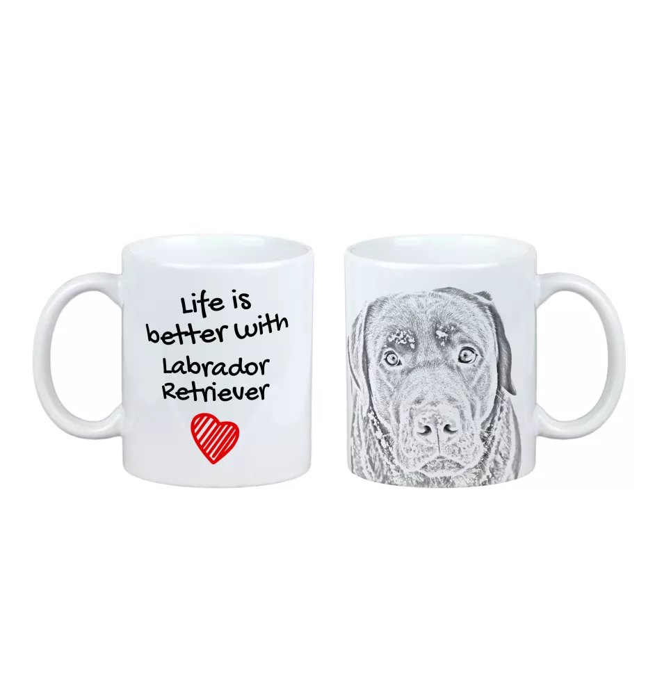 Labrador Retriever - cup with a dog, cup with a photo, personalized gift from the Art-Dog brand