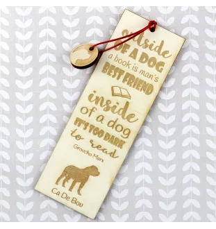 Majorca Mastiff, Mallorca Mastiff, Ca de Bou - dog bookmark, personalized bookmark, gift for bookworm from Art-Dog brand