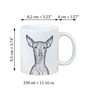 Peruvian Hairless Dog, Peruvian Viringo, Naked Dog - cup with a dog, cup with a photo, personalized gift from the Art-Dog brand