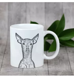 Peruvian Hairless Dog, Peruvian Viringo, Naked Dog - cup with a dog, cup with a photo, personalized gift from the Art-Dog brand