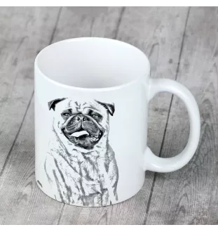 Pug - cup with a dog, cup with a photo, personalized gift from the Art-Dog brand