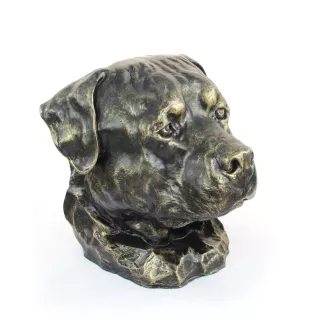 Rottweiler, Rott, Rottie - urn for dog ashes, dog bust, large dog head for garden by Art-Dog