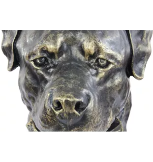 Rottweiler, Rott, Rottie - urn for dog ashes, dog bust, large dog head for garden by Art-Dog