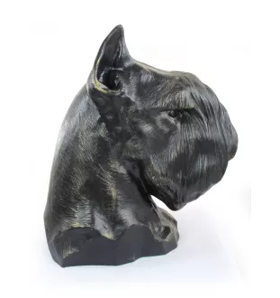 Schnauzer - urne pour cendres de chien, buste de chien, grande tête de chien pour le jardin par Art-Dog