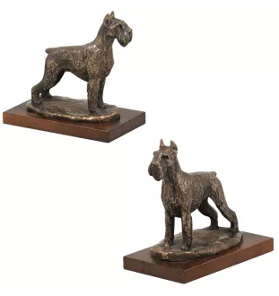 Schnauzer - statuette de chien, figurine de silhouette de chien, trophée pour exposition de chiens de la marque Art-Dog