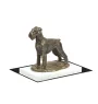 Schnauzer I - dog figurine, figure on a white base, trophy for Art-Dog dog show exhibition