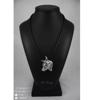 Shiba Inu - collier avec un chien, pendentif en plaqué argent pour les fans de chiens, bijoux uniques de la marque Art-Dog