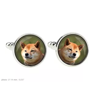 Shiba Inu - Manschettenknöpfe, Hemdverzierung, Hemdanhänger der Marke Art-Dog