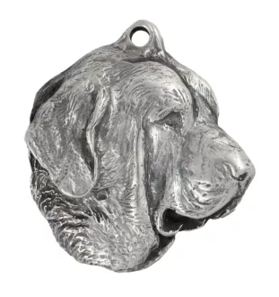 Spanischer Mastiff, Mastín aus León - Versilberte Hund Anhänger, Handtasche Dekoration, Rucksack-Anhänger von Art-Dog Marke