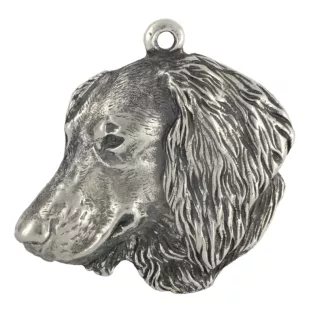 Teckel à poil dur, Chien-saucisse IV - Porte-clés argenté avec un chien dans une boîte cadeau, décoration de sac à main, pendentif de sac à dos par la marque Art-Dog