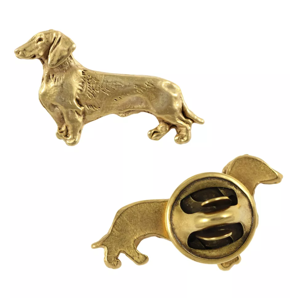 Jamnik szorstkowłosy pin pozłocony Art-Dog