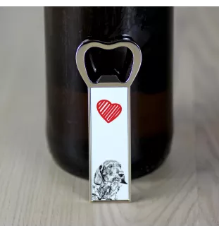 Dachshund Rauhhaar, Dackel, Teckel I - Flaschenöffner mit Hund, personalisierter Flaschenöffner für den Kühlschrank, ein einzigartiges Geschenk für Männer von der Marke Art-Dog