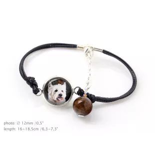 West Highland White Terrier, Westie, Westy - bracelet with your photo handmade, unique jewelry from the Art-Dog brand