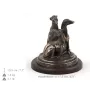 Whippet - dog figurine, statue on white marble, trophy for Art-Dog dog show exhibition