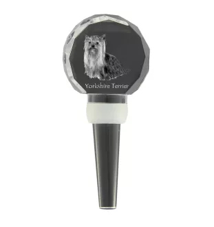 Yorkshire Terrier, Terrier Du Yorkshire, York - Bouchon de bouteille en cristal, bouchon de vin unique avec photo, cadeau personnalisé pour sommelier par la marque Art-Dog