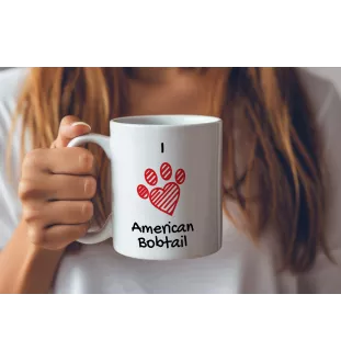 American Bobtail - cup with a cat, cute cup with graphics, a gift with your photo from the Art-Dog brand