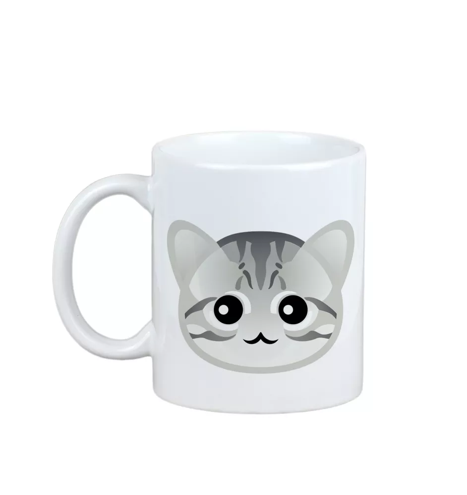 American Shorthair - mug with graphics and the logo of the Art-Dog brand