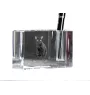 Bombay Cat - Pen stand, crystal organiser with cat photo, unique desk decoration by Art-Dog brand