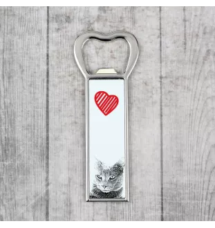 Chartreux - bottle opener with a cat, personalized fridge opener, unique gift for men by Art-Dog brand