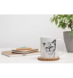 Exotic Shorthair - cup with a cat, cute cup with graphics, a gift with your photo from the Art-Dog brand