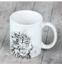 Norwegian Forest - cup with a cat, cute cup with graphics, a gift with your photo from the Art-Dog brand