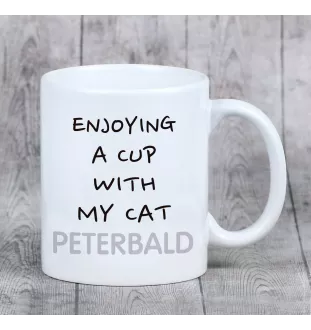 Peterbald - mug with graphics and the logo of the Art-Dog brand