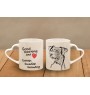 Danish Swedish Farmdog - cup with a dog, adorable cup with a heart-shaped handle, universal gift from the Art-Dog brand