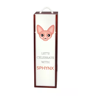 Sphynx - wine box with graphics and the brand name Art-Dog