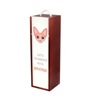 Sphynx - wine box with graphics and the brand name Art-Dog