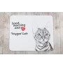 Toyger Cat - mouse pad with print, personalized cat pad, unique gadget for an office worker from the Art-Dog brand